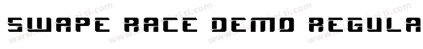 Swape Race Demo regular字体转换